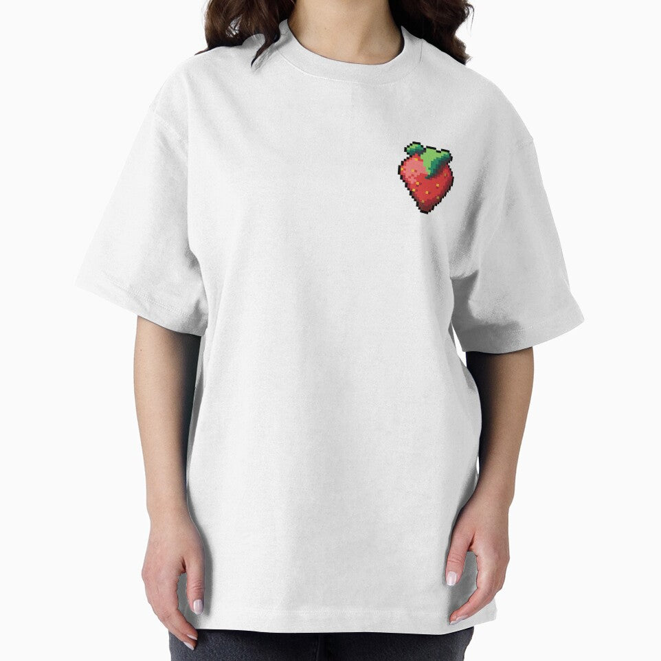 Pixel Strawberry - pixel food art by LittleFoodShop