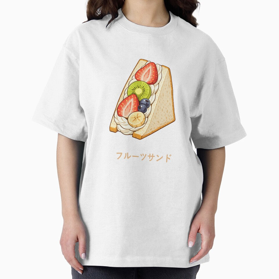 Japanese Fruit Sandwich Kawaii Strawberry Whipped Cream by SakuraMarket26