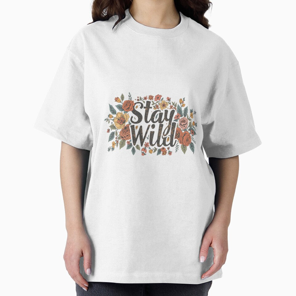 Stay Wild – Boho Floral Free Spirit Quote Design by Chippychips1