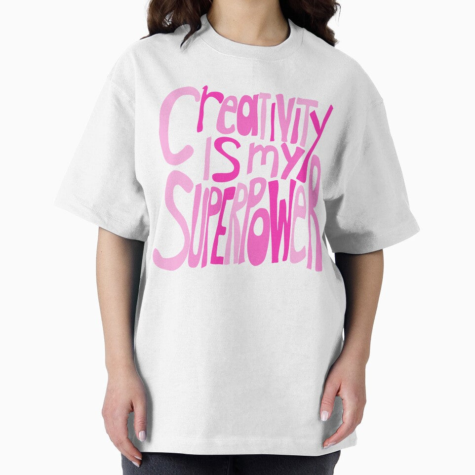 Creativity is my Superpower Pink Hand Lettering by wordznart