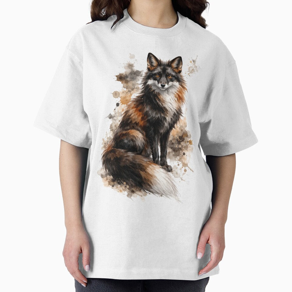 Watercolor Fox Illustration – Elegant Woodland Animal Art by Darlin8888