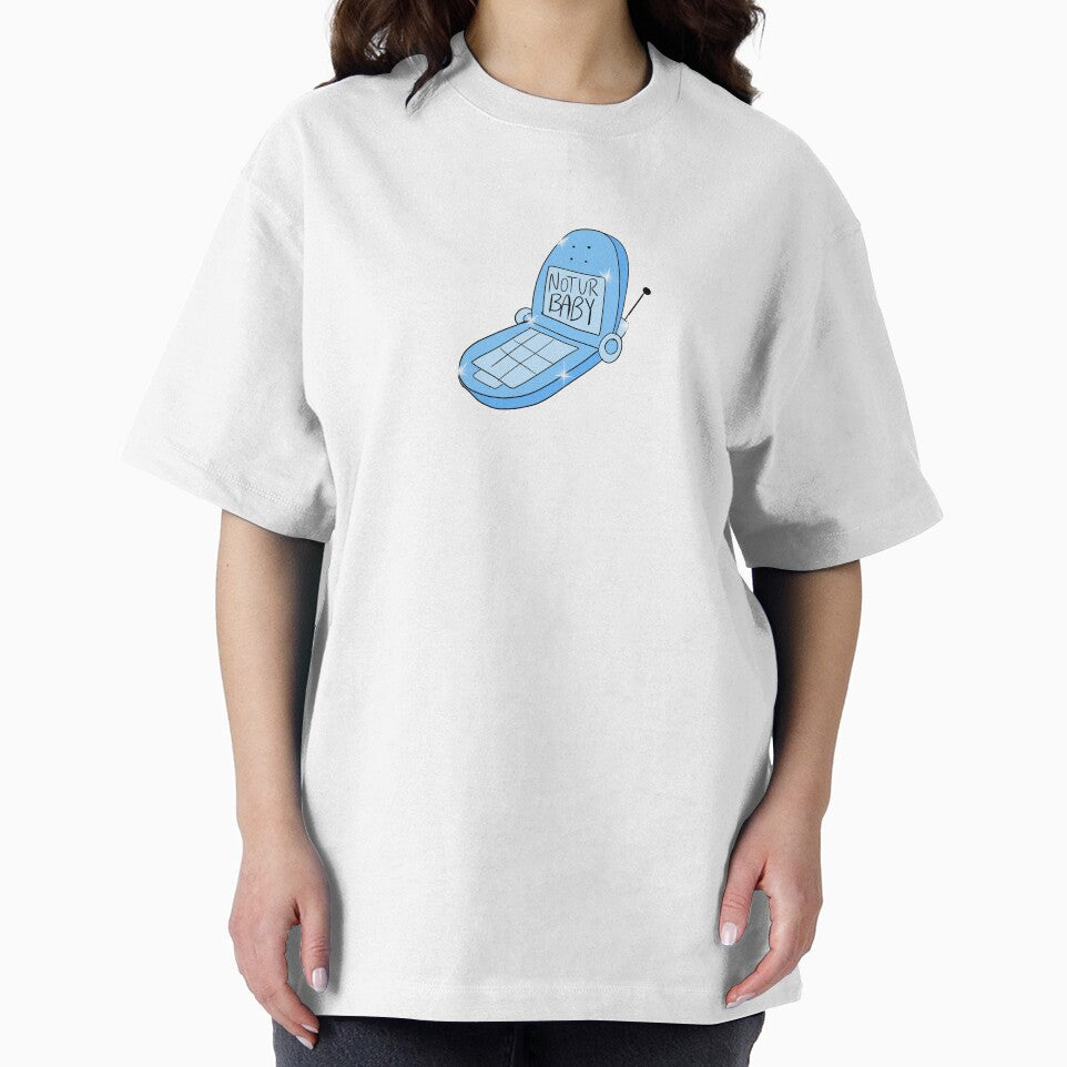 Not Ur Baby Flip Phone (blue) by gross-girl99