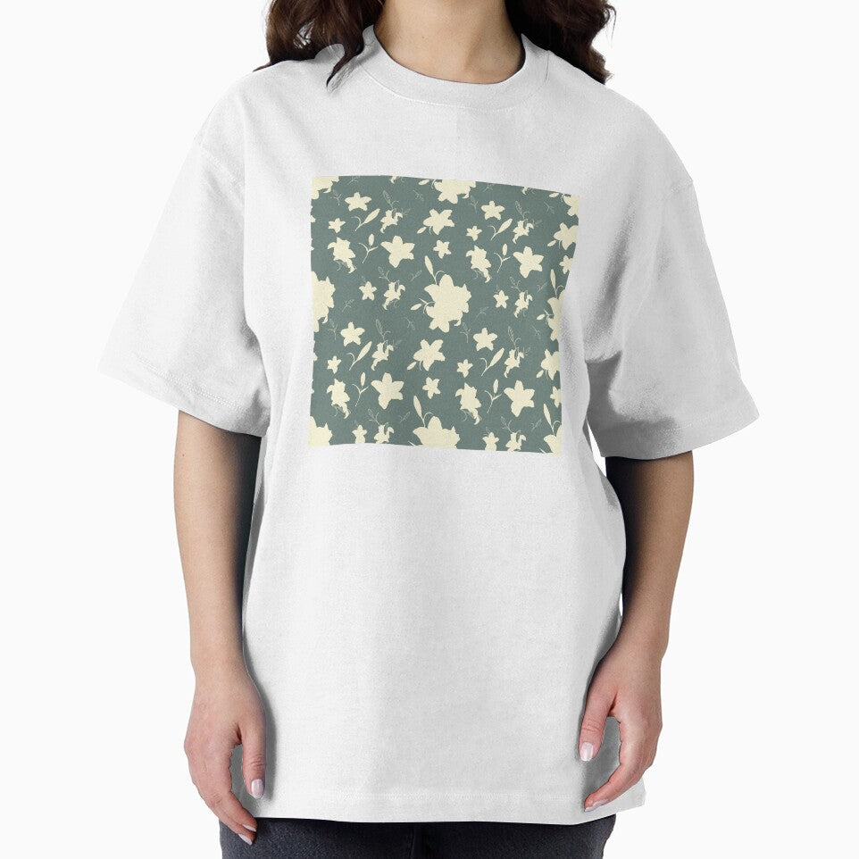 Bohemian Blue and creamy pastel Floral Line Pattern by Yana Mustafina | Boho Soulful Designs