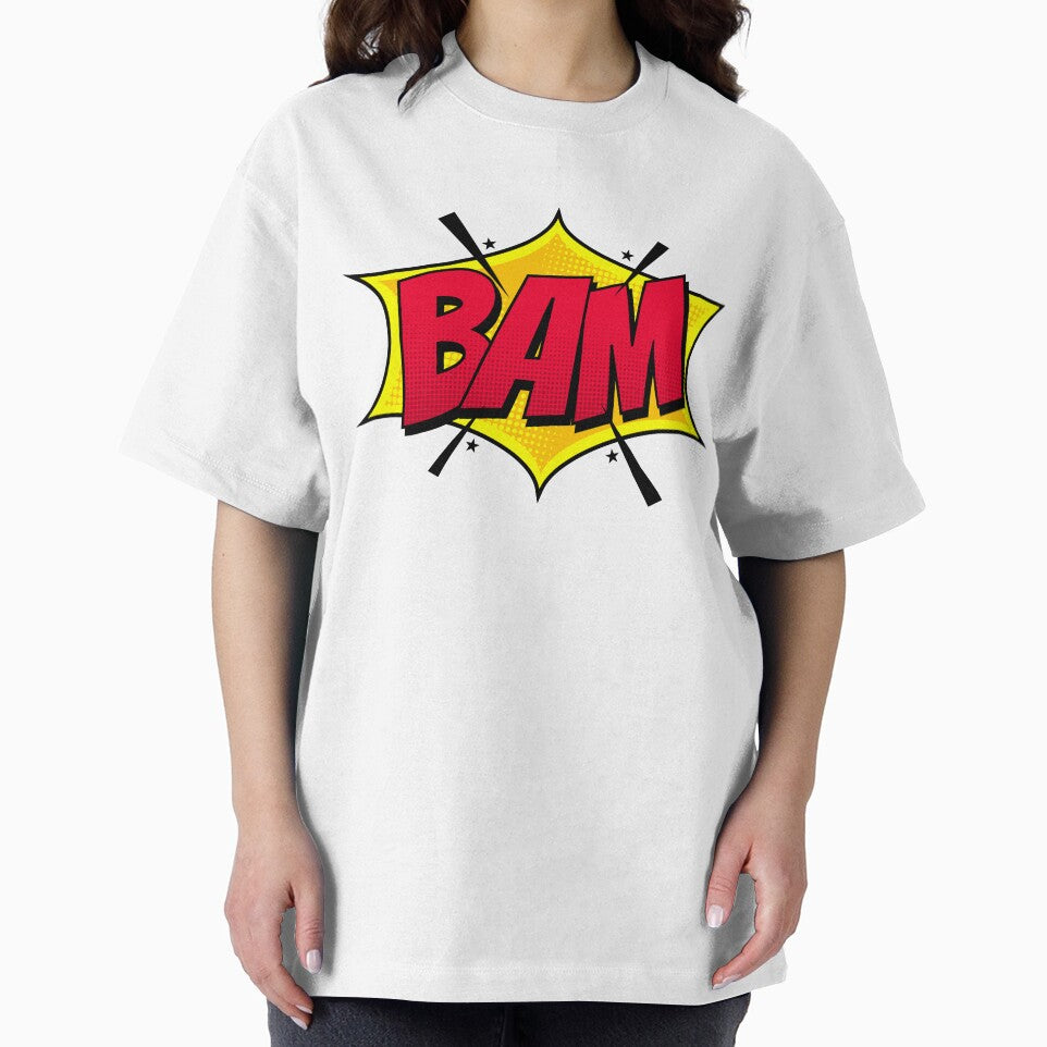 Bam, Pop Art, Pop Art Designs, Red, Yellow, Expressions, Pop Art Expressions, Pop Art Bubbles, by Henrylizarraga