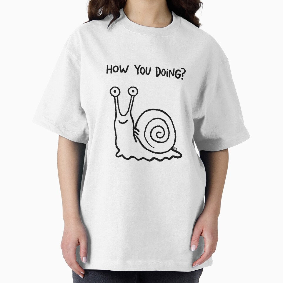 Friendly Snail Doodle - How you doing? by PickledjoArt