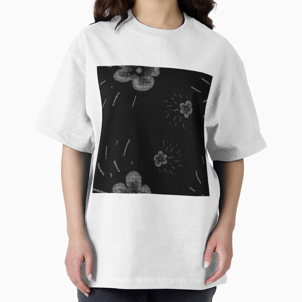 Flower flora stroke simple sketch black pattern by Yana Mustafina | Boho Soulful Designs