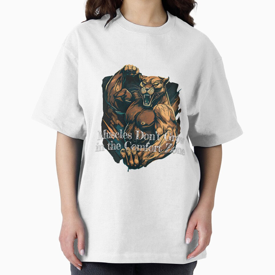 Muscles Don't Grow in the Comfort ZoneDesignBodybuilding Fitness Gym Workout Exercise Merch Print Design by tengamerx