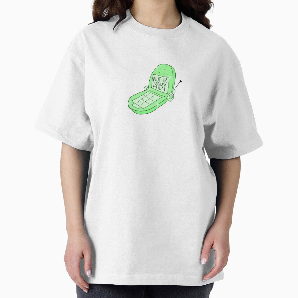 Not Ur Baby Flip Phone (green) by gross-girl99