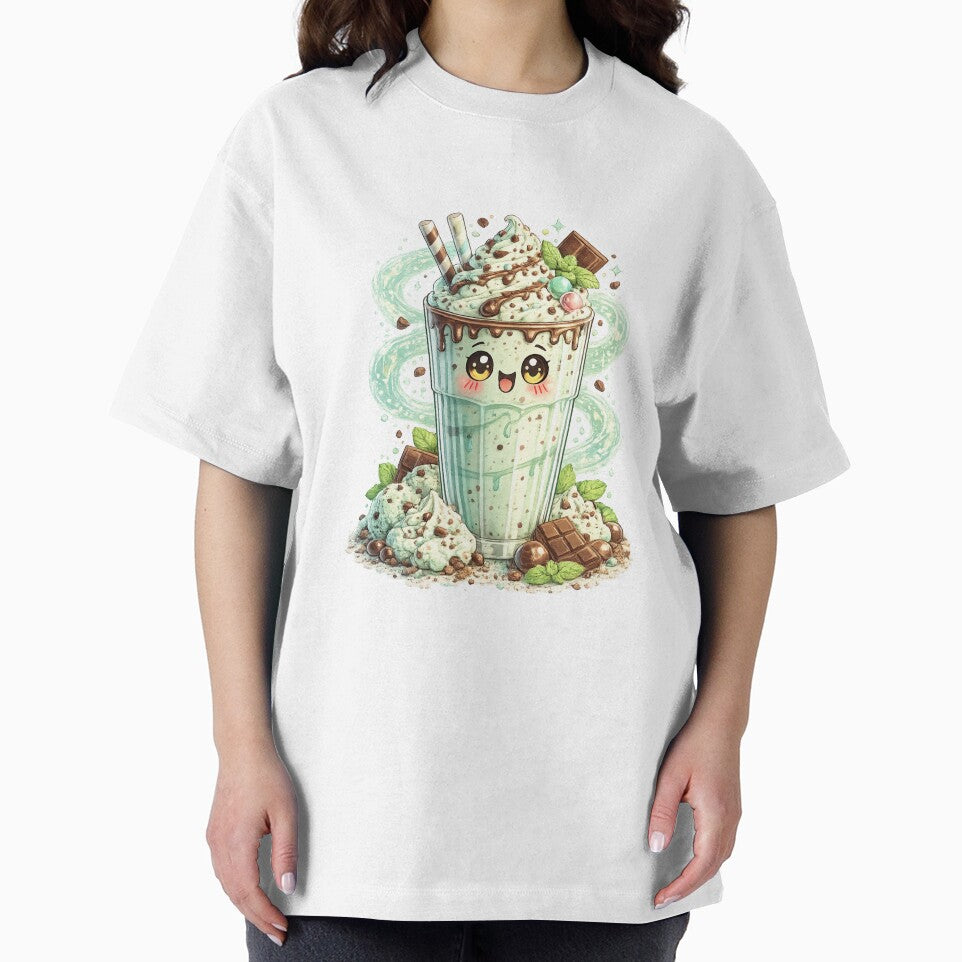 Mint Chocolate Chip Milkshake Kawaii by redsharkuk
