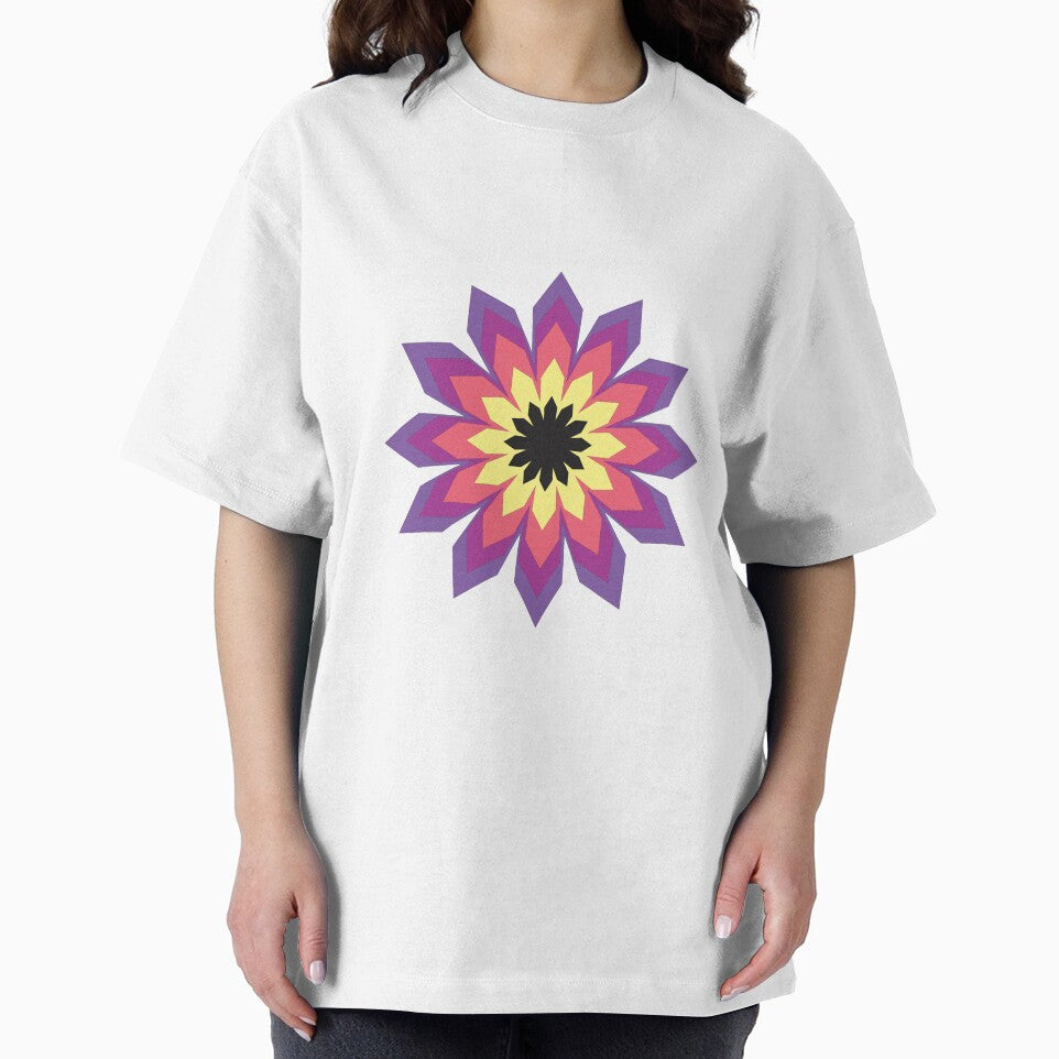 bright colorful graphic flower (Yellow, pink, black, purple) by Ati-Ipsa