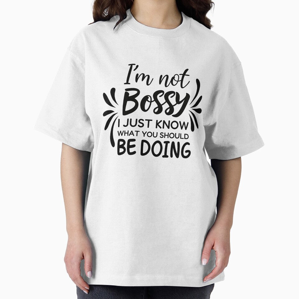 I’m Not Bossy Quote Typography Design | Funny Sarcastic Quote | Bold Feminist Statement | Sassy Typography Art by PnrArtDesign