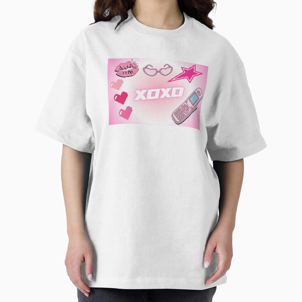 XOXO in Girly Y2K Retro Aesthetic by ClearStatements