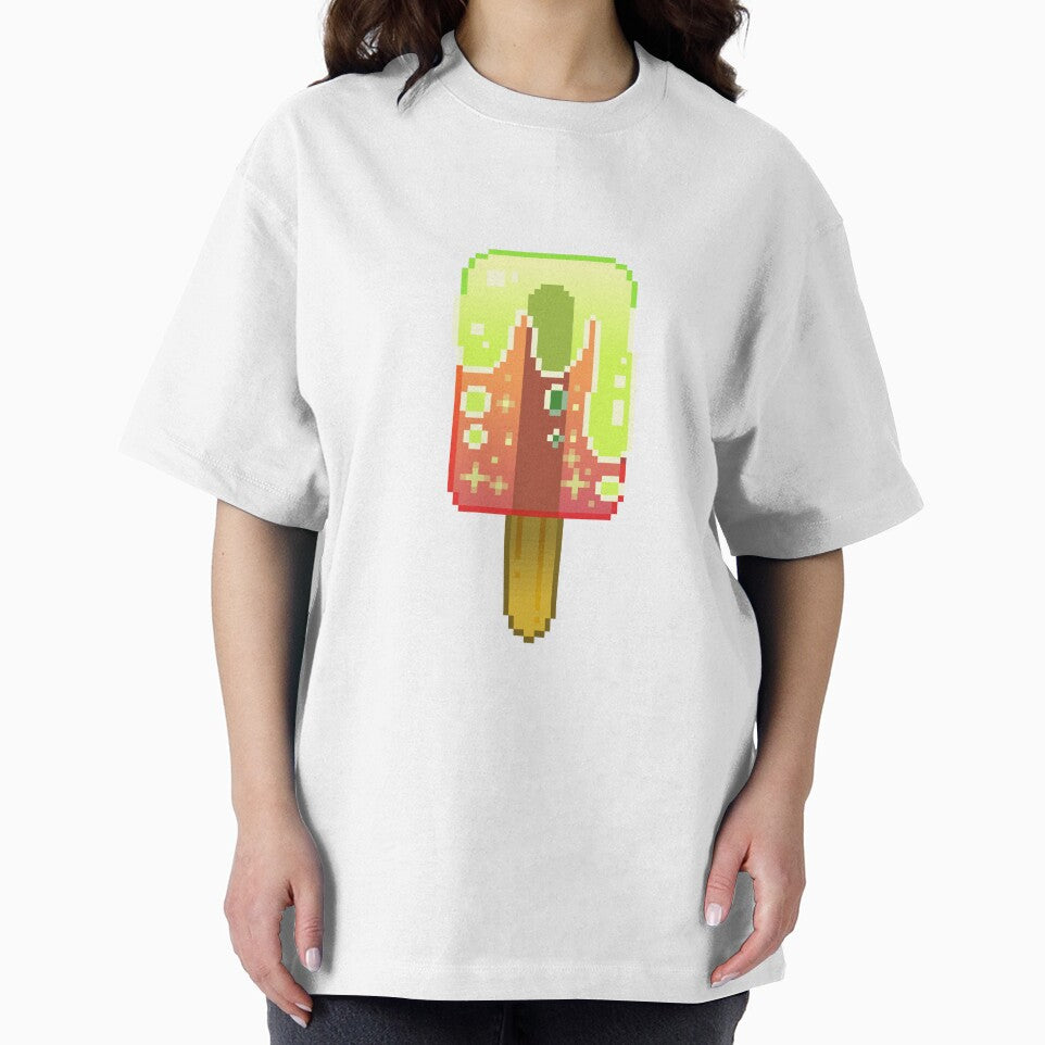 Pixel Art - Orange/Yellow Galaxy Popsicle by Kaiko-Roku