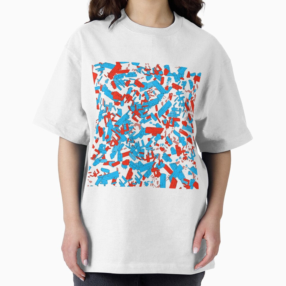Comic book explosion - red blue black by Thecolorschemer