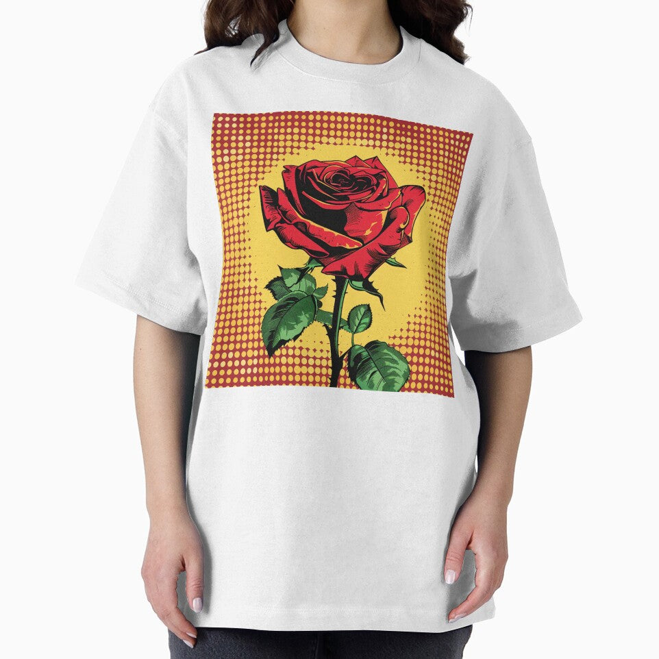 Red Rose Pop Art 3 by AstroRisq