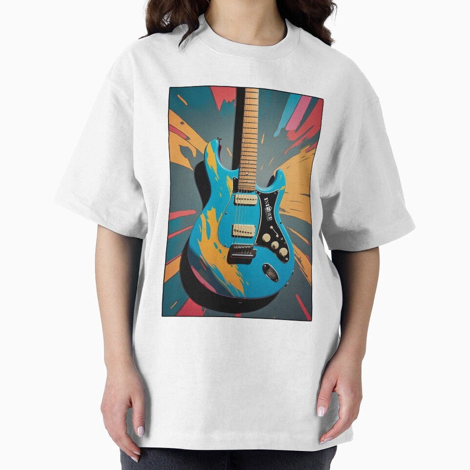 Andy Warhol Inspired Guitar Graffiti Street Artwork by Inished Productions