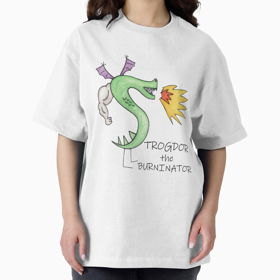 Trogdor the Burninator – Funny Cartoon Dragon from Homestar Runner by Liva Art