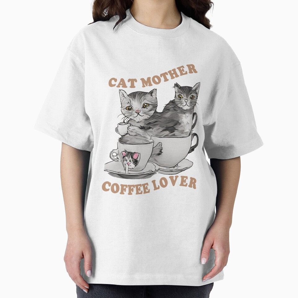 Cat Mother Coffee Lover by Lychee Design