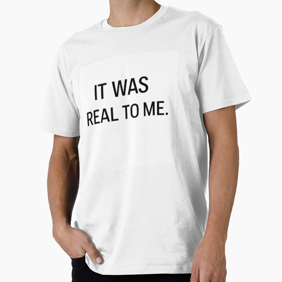 It Was Real To Me Minimalist Quote Design by Lovestickerco