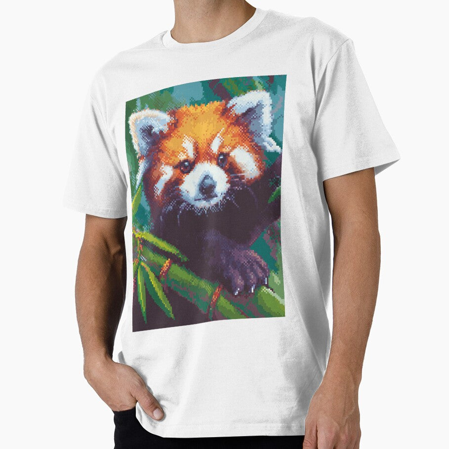 Aesthetic Pixel Red Panda  Soft Cozy Animal Design by Pixel8Prints