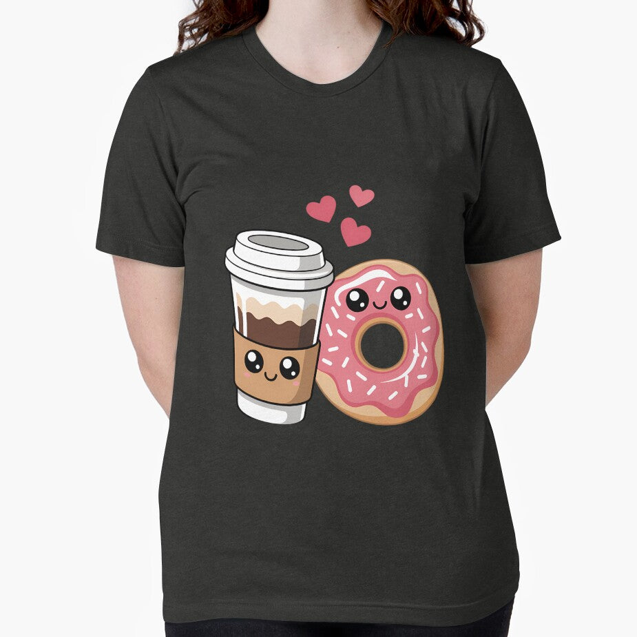 Coffee And Donut Matching Couple Kawaii by TrinaEspinoza
