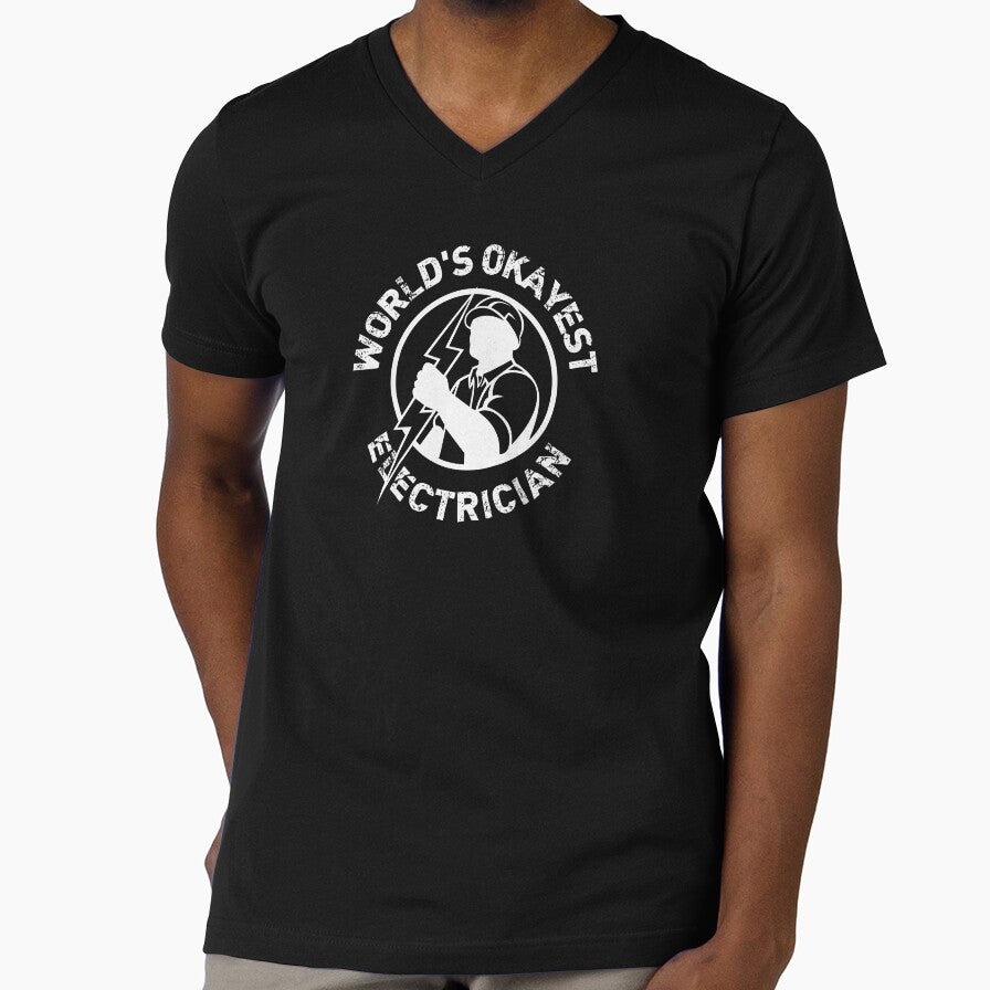 World's Okayest Electrician - Funny Electrician Gift by mayamay0