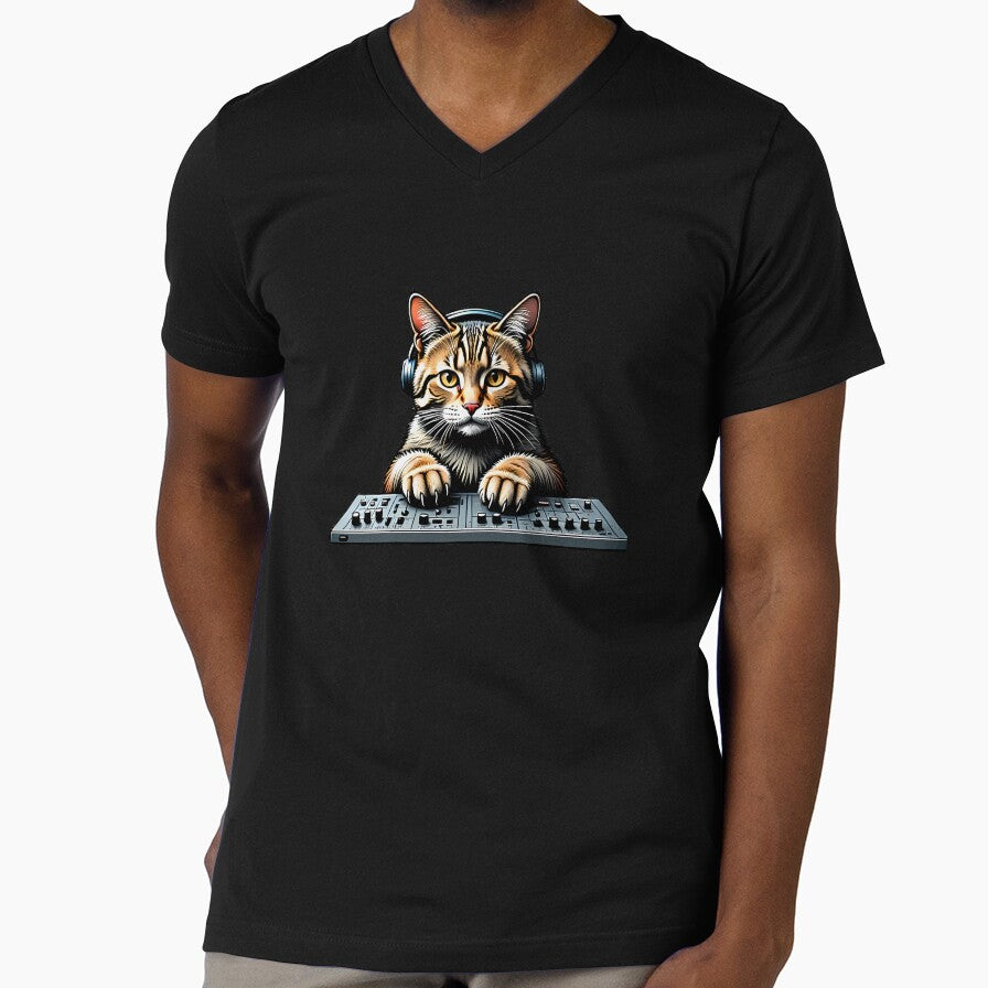 Cat Synthesizer by Funny Vintage Stickers And T-Shirts