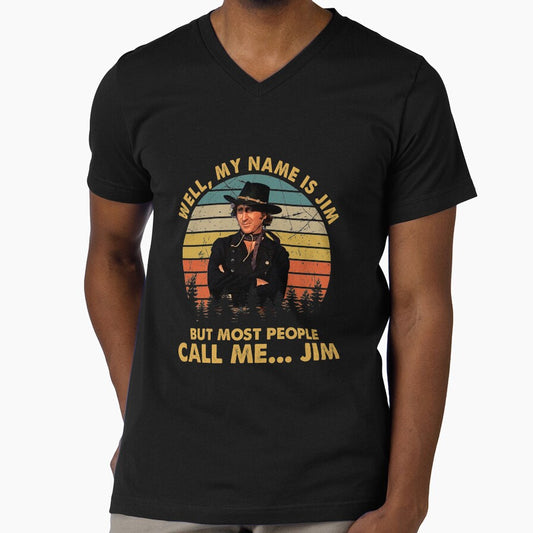 Vintage Most People Call Me The Sheriff is Near Blazing Tee Saddles by GertiSteinbach