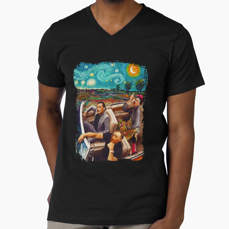 Vincent-Van-Gogh-Frida-Salvador-Dali-Banksy-car by tiengviet2