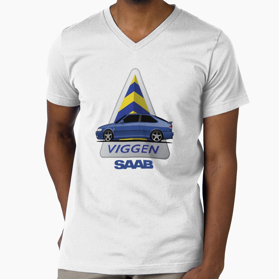 SAAB Viggen Blue Illustration by blackdogshop