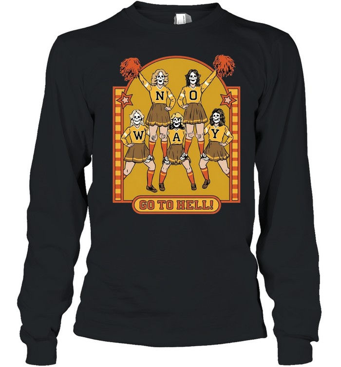 Steven Rhodes No Way Go To Hell Skeleton Cheerleaders Vintage Unisex T-Shirt
