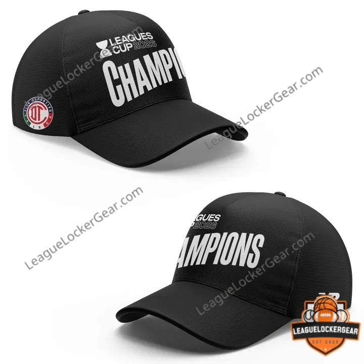 Sudadera y Gorra Toluca FC Campeon de Leagues Cup 2026 Hoodie