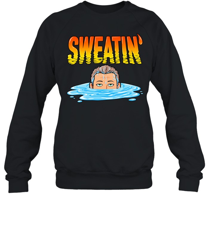Sweatin’ Cartoon Face in a Puddle sweating Unisex T-Shirt