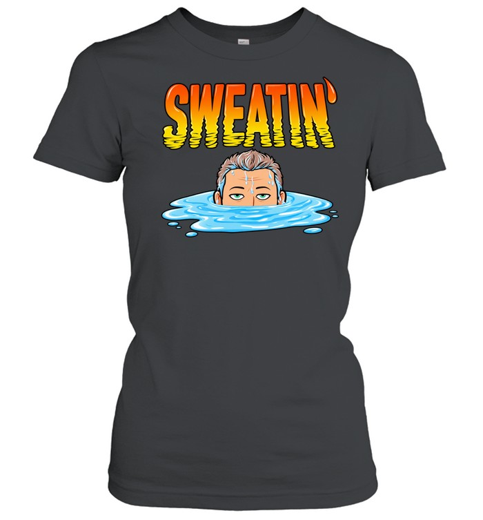 Sweatin’ Cartoon Face in a Puddle sweating Unisex T-Shirt