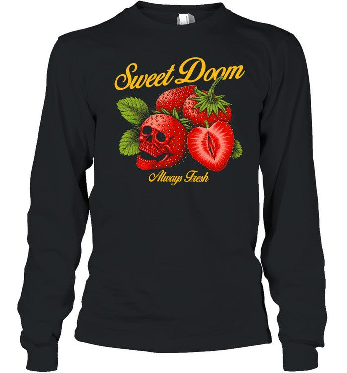 Sweet Doom Always Fresh Strawberry Skull Unisex T-Shirt