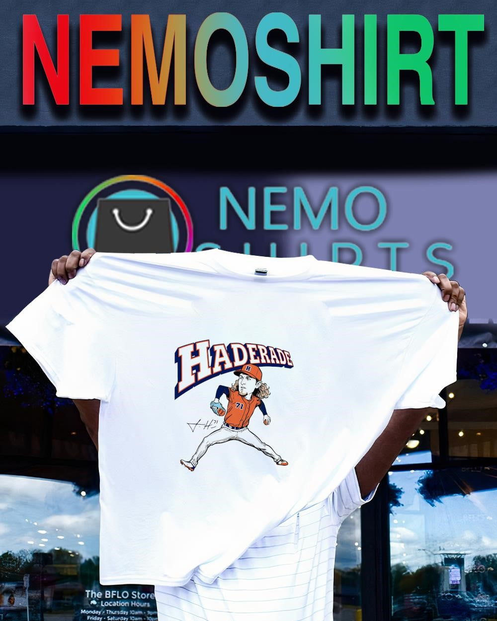 Haderade Josh Hader Houston Astros player signature shirt