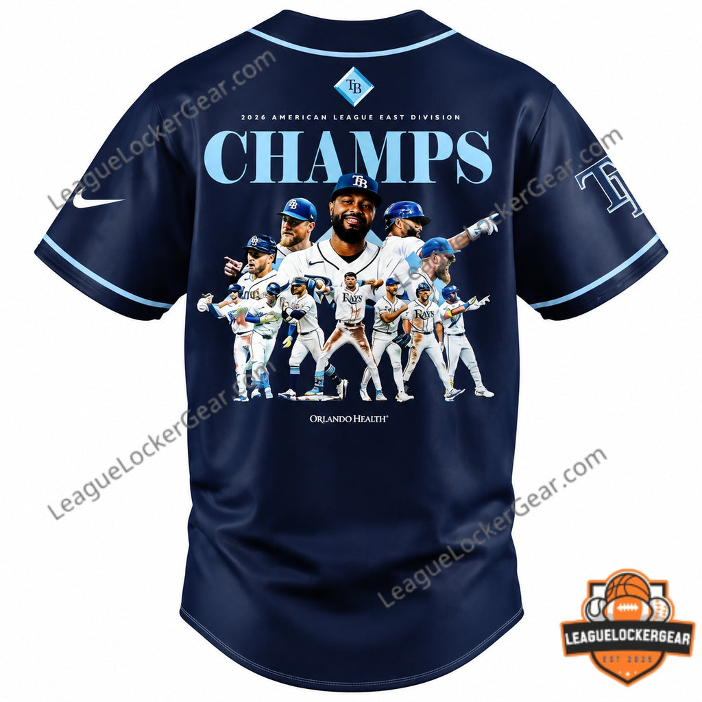 Tampa Bay Rays 2026 American League East Division Champions Baseball Jersey