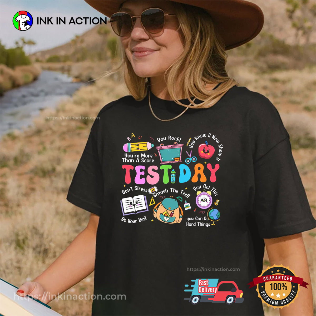 Test Day Motivational Quotes Teacher T-shirt