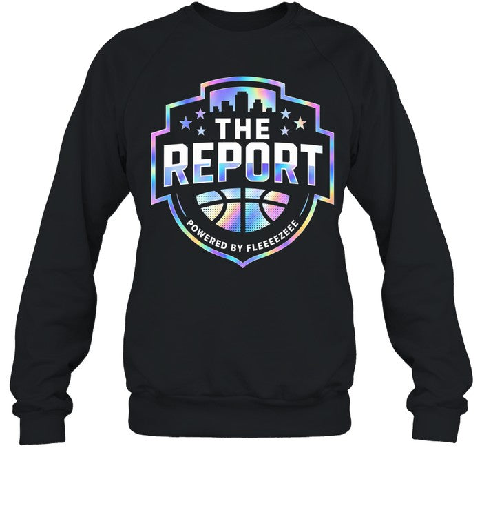 The Report powered by Fleeeezeee basketball logo Unisex T-Shirt