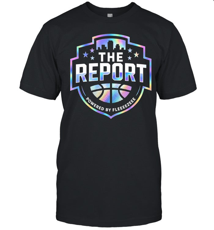 The Report powered by Fleeeezeee basketball logo Unisex T-Shirt