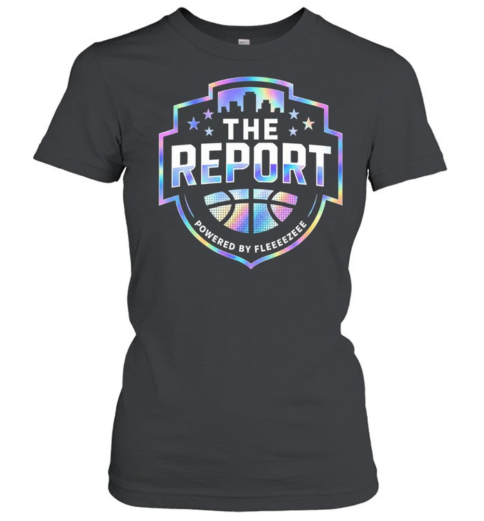 The Report powered by Fleeeezeee basketball logo Unisex T-Shirt
