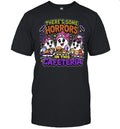 Three Cute Ghosts Boo Crew there is some horrors in this cafeteria Halloween Unisex T-Shirt