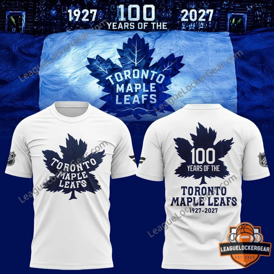 Toronto Maple Leafs 100th Anniversary 1927-2027 T-Shirt