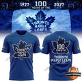 Toronto Maple Leafs 100th Anniversary 1927-2027 T-Shirt
