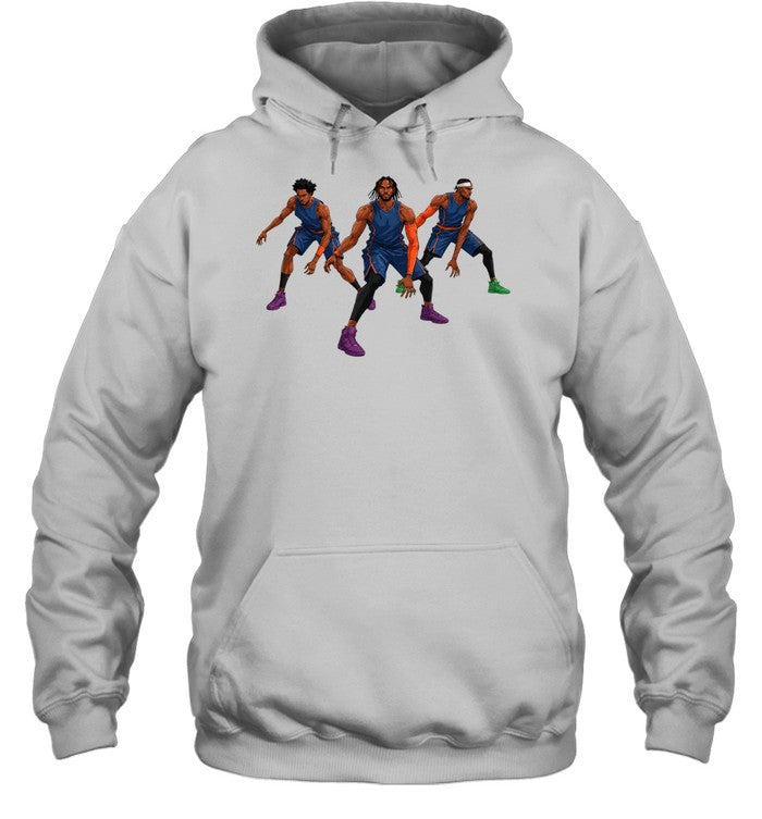 Triple Threat Defensive Stance Minimalist Geometric Unisex T-Shirt