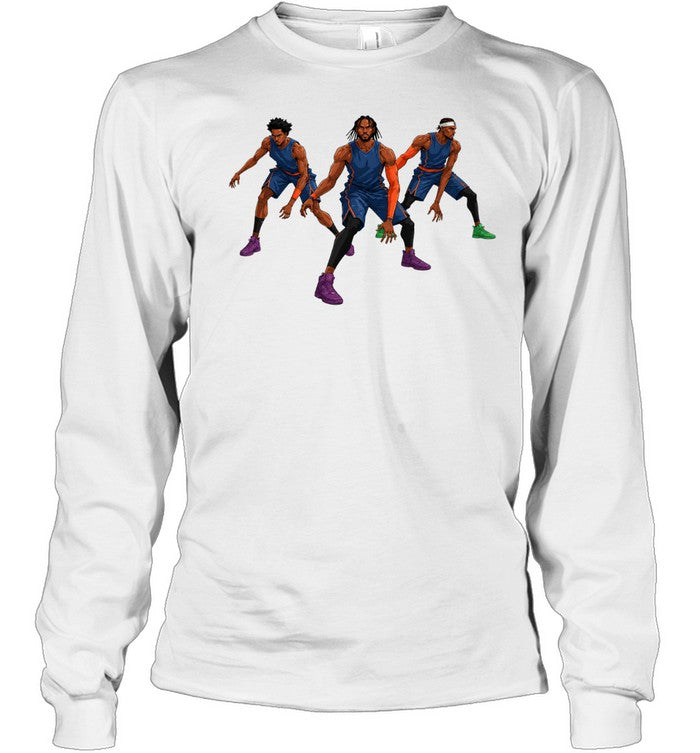 Triple Threat Defensive Stance Minimalist Geometric Unisex T-Shirt
