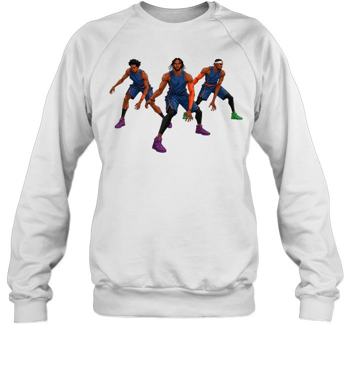 Triple Threat Defensive Stance Minimalist Geometric Unisex T-Shirt