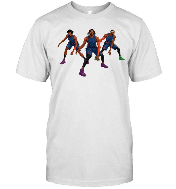 Triple Threat Defensive Stance Minimalist Geometric Unisex T-Shirt