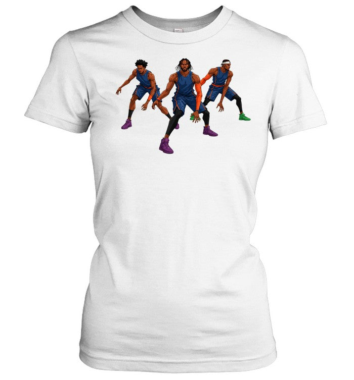 Triple Threat Defensive Stance Minimalist Geometric Unisex T-Shirt