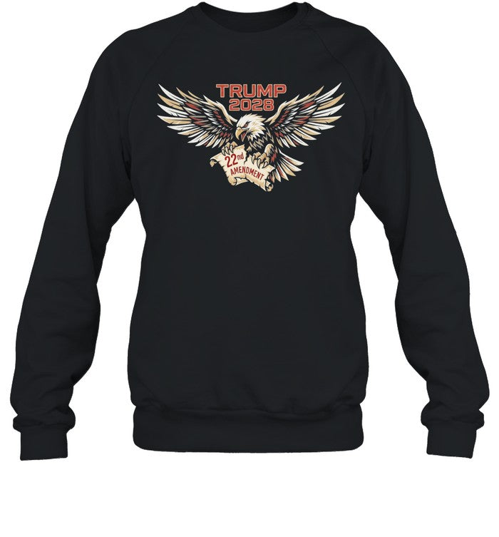 Trump 2028 22nd Amendment Eagle US Constitution Unisex T-Shirt